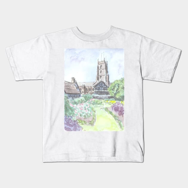 Priory of St George, Dunster Kids T-Shirt by BarnabyEdwards